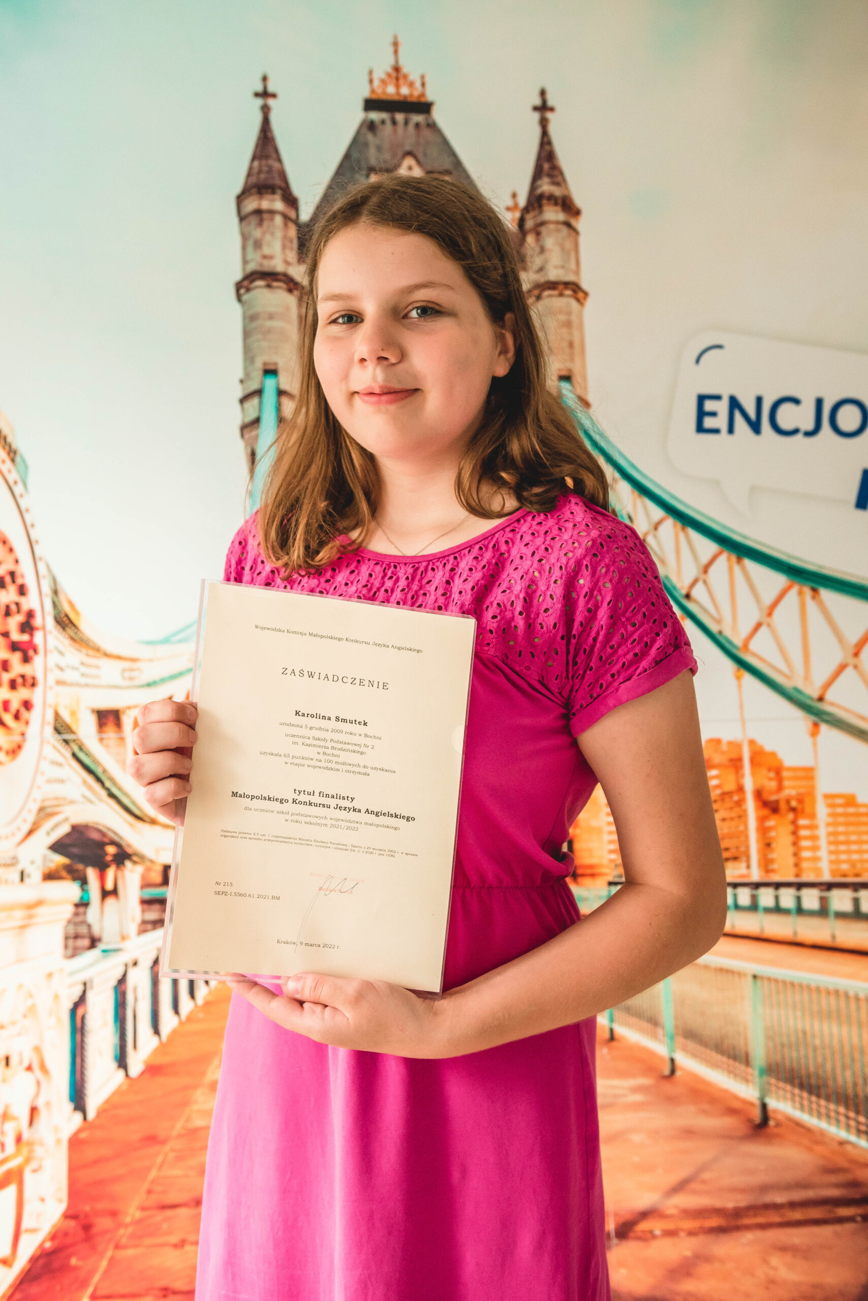 Konkurs kuratoryjny z języka angielskiego - ENCJO Centrum Języków